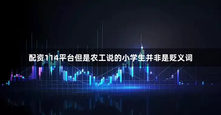 配资114平台但是农工说的小学生并非是贬义词